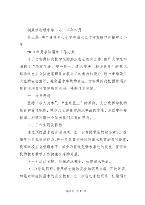 驿XX县区蚁蜂镇初级中学防溺水工作方案.docx