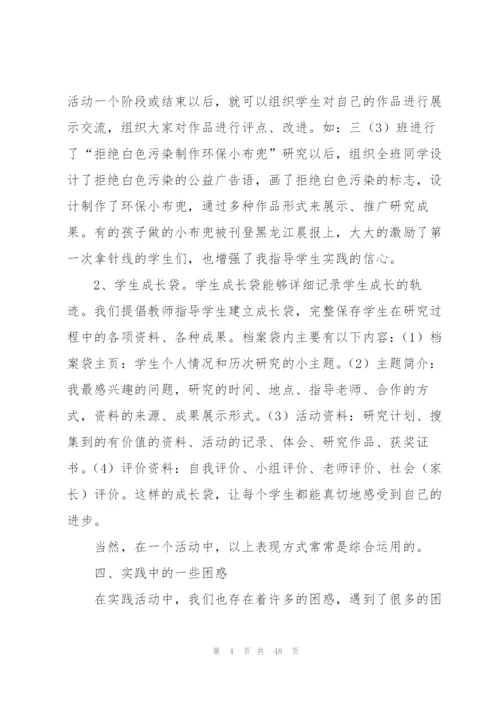 综合实践教学工作总结.docx