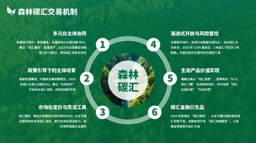 绿色清新森林生态环境保护调研汇报PPT模板