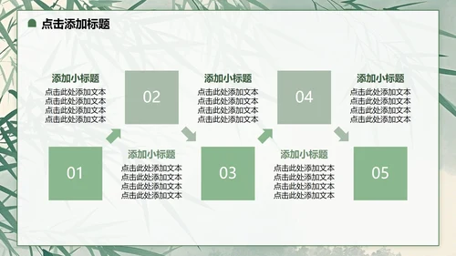 绿色小清新风日行一善主题班会PPT模板
