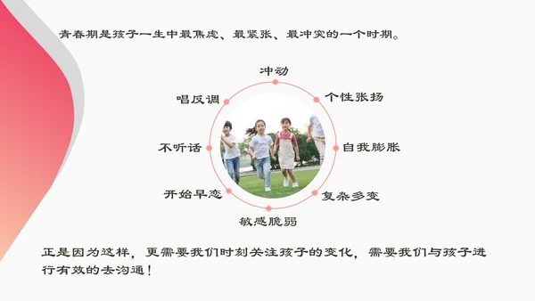 家校教育青春期主题ppt教学课件