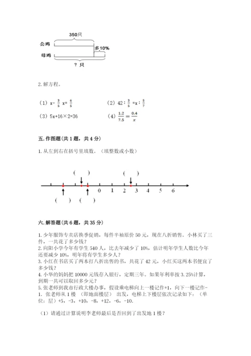 广州市海珠区六年级下册数学期末测试卷精品.docx