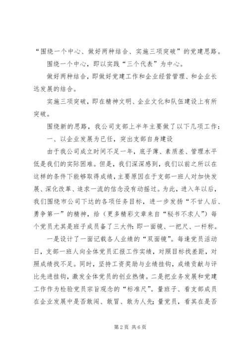 某某年党建工作汇报材料.docx