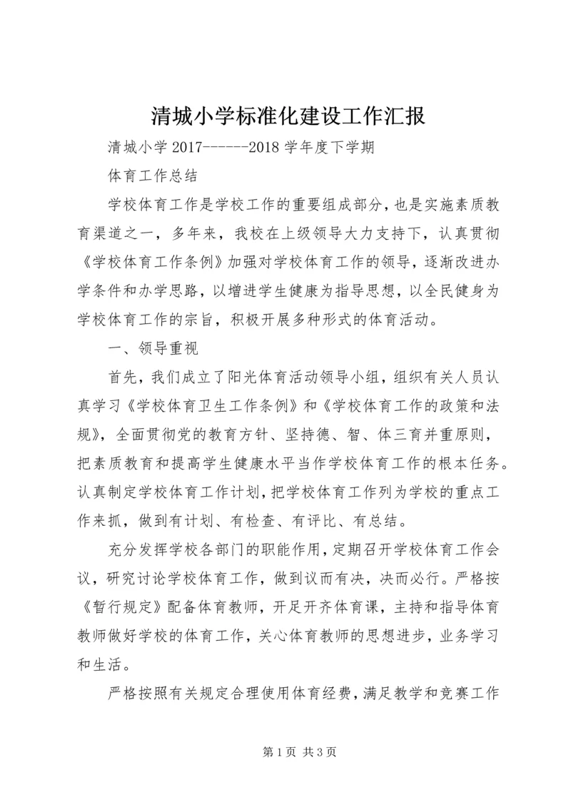 清城小学标准化建设工作汇报 (2).docx