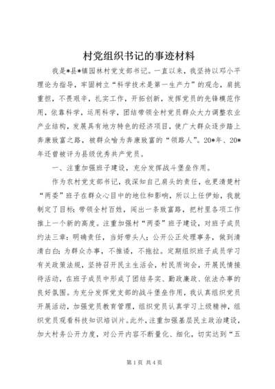 村党组织书记的事迹材料.docx