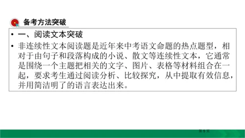 九下语文期中期末复习专题15.1非连续性文本阅读复习指导 课件（61张PPT）