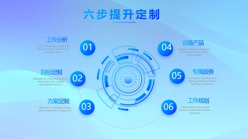 蓝色大气公司企业宣传简介介绍PPT