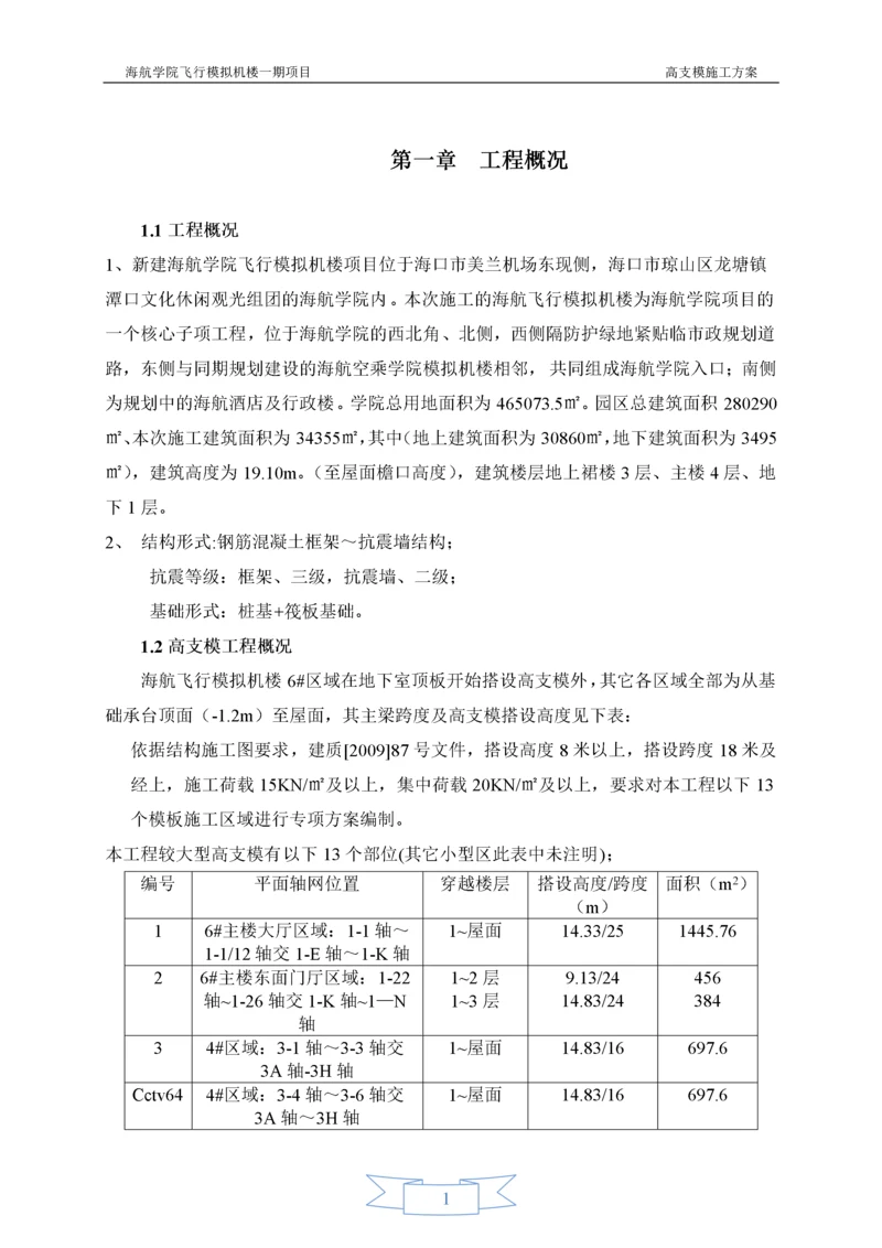 【建筑工程】海航学院高支模专项方案内容.docx