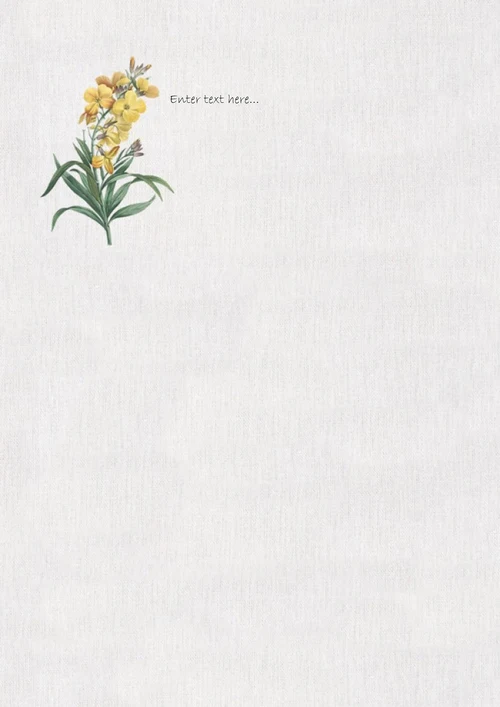 信纸贺卡书签模板