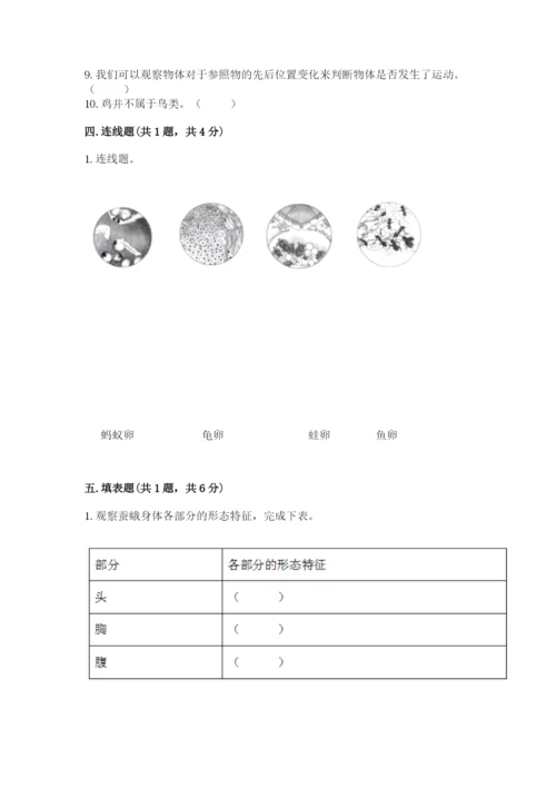 教科版三年级下册科学期末测试卷【典优】.docx