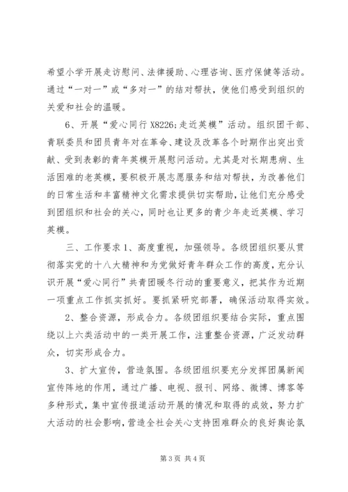 爱心同行共青团暖冬行动计划.docx