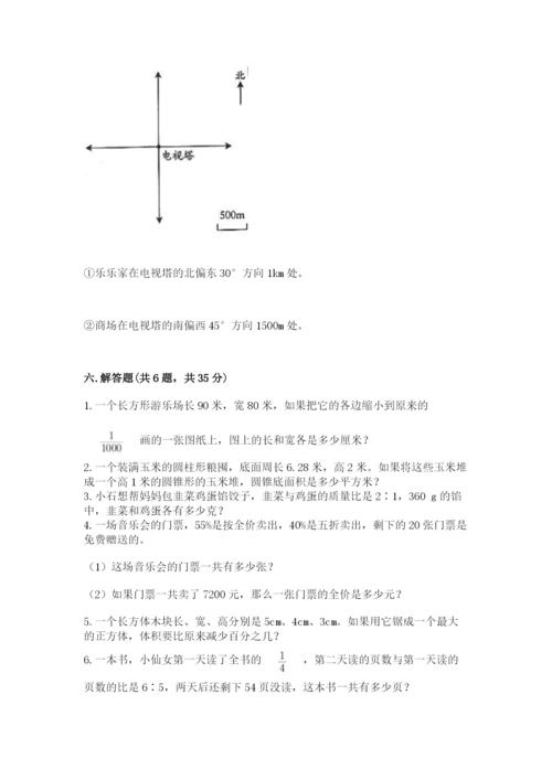 沪教版小学数学六年级下册期末检测试题及1套完整答案.docx