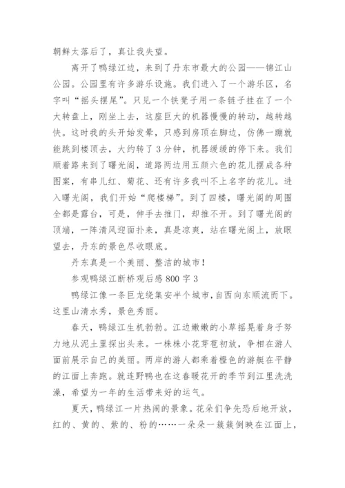 参观鸭绿江断桥观后感800字.docx