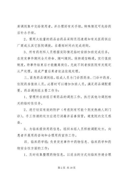 重大突发事件大规模调集应急药品保障方案_1.docx