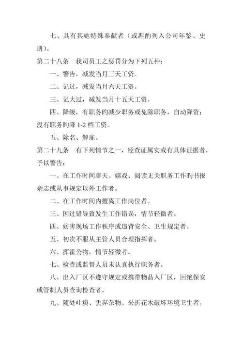 公司员工管理标准手册文案.docx