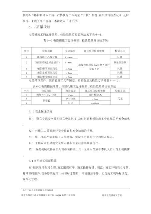 区间路基电缆槽施工方案.docx