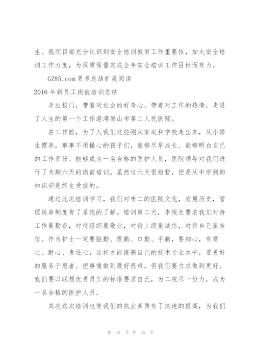 新员工个人岗前适应性培训总结.docx