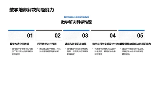 科学研究中的数学运用