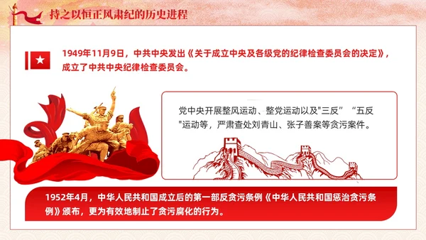 主题教育党课课件坚持持之以恒正风肃纪ppt十三个坚持党建
