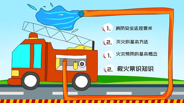 消防日减灾灭火救火逃生安全知识培训PPT