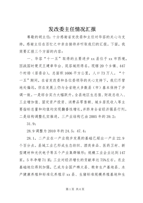 发改委主任情况汇报.docx