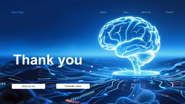 蓝色科技风企业新服务上线发布汇报PPT主题