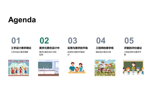 设计美学答辩报告PPT模板