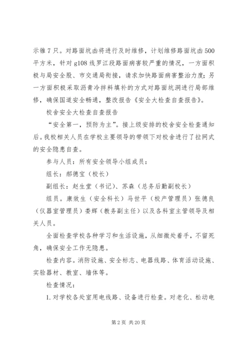 安全大检查自查报告 (4).docx