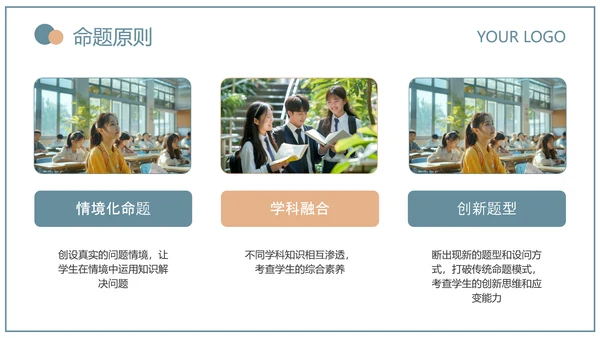 蓝绿色简约风教育研究课题总结PPT