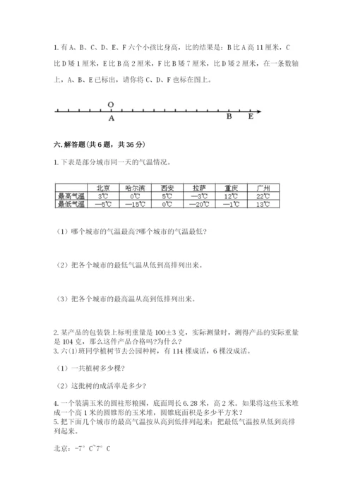 人教版六年级下册数学期末测试卷附答案（达标题）.docx