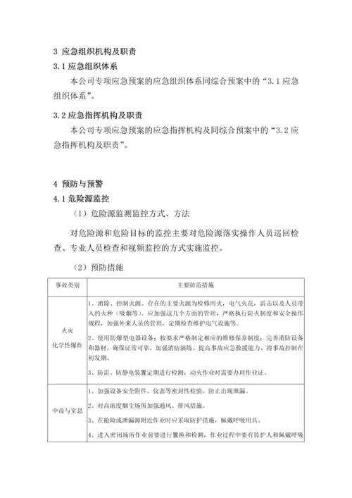 2023年火灾爆炸及中毒事故专项应急预案.docx