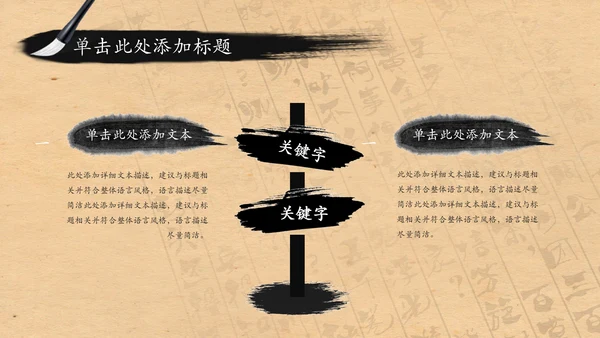 中国风水墨茶文化PPT模板