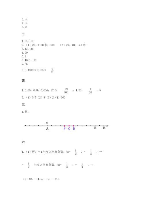 沪教版六年级数学下学期期末测试题附完整答案（各地真题）.docx