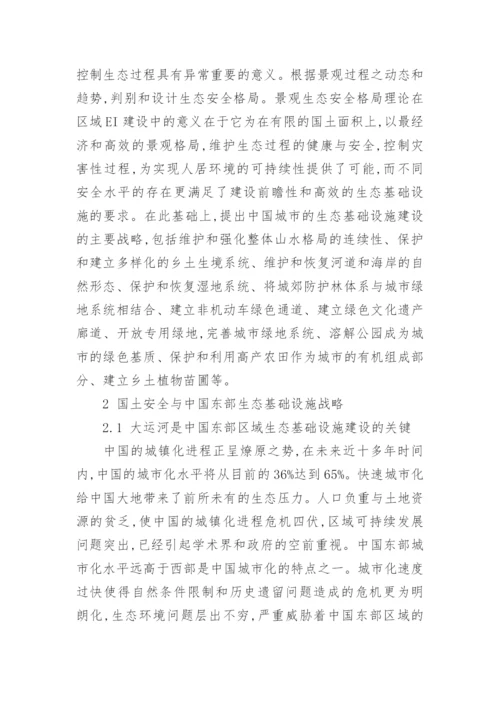 论大运河区域生态基础设施战略与实施途径论文.docx