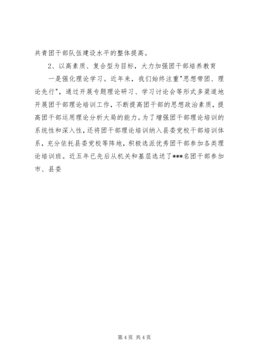 关于共青团干部队伍建设的调研材料 (3).docx