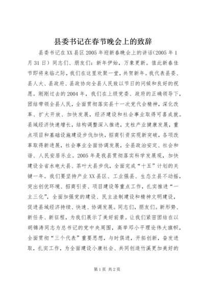 县委书记在春节晚会上的致辞精编.docx