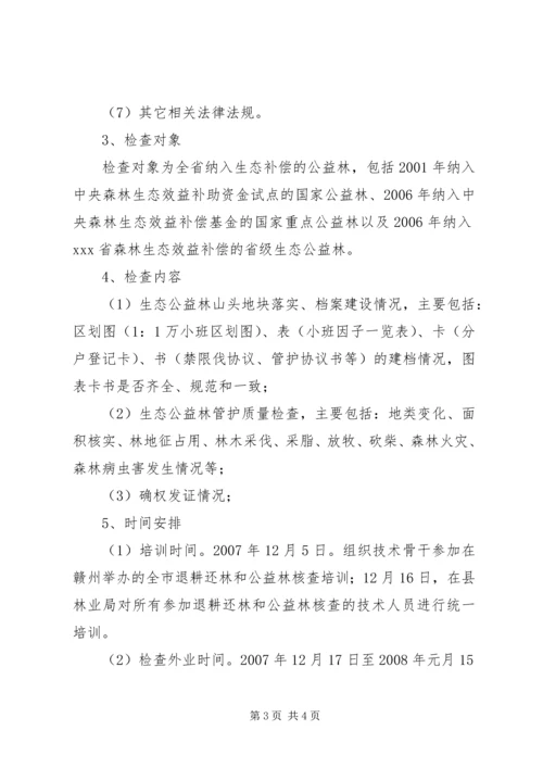 县生态公益林检查情况报告 (2).docx