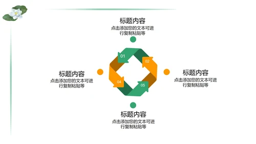 绿色简约中小学生教育日PPT模板