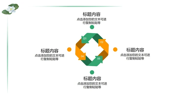 绿色简约中小学生教育日PPT模板