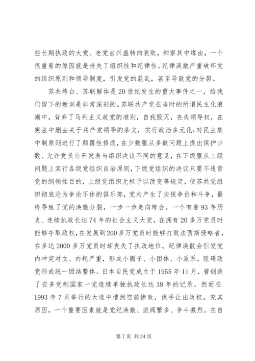 遵守党的政治纪律的建议.docx