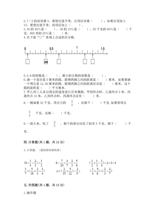 人教版六年级上册数学期末测试卷精品【易错题】.docx