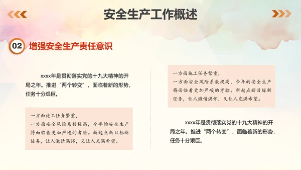 企业安全生产责任落实工作汇报PPT模板
