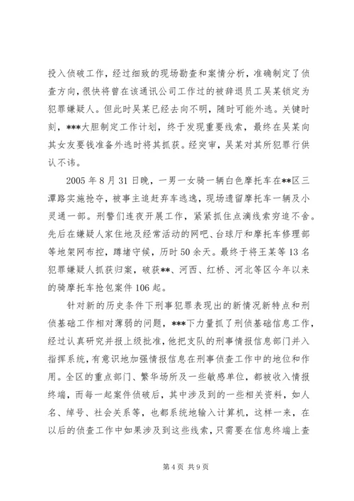 优秀公安刑警队长事迹材料 (4).docx