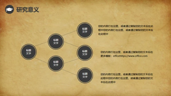 泛黄的牛皮纸背景论文答辩通用PPT免费模板