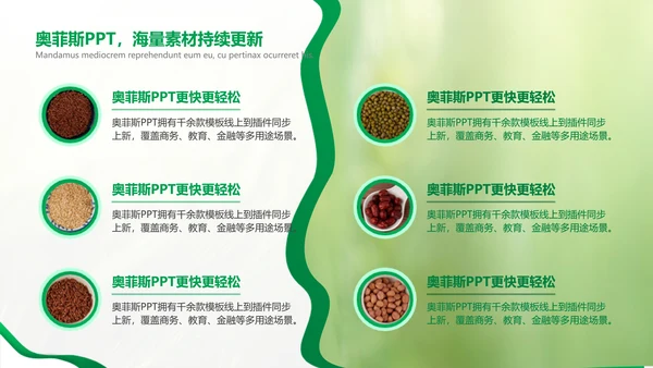 绿色简约风农学专业科研总结