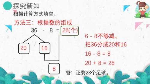 6.5两位数减一位数(退位)、整十数（教学课件）一年级数学下册 人教版（共19张PPT）