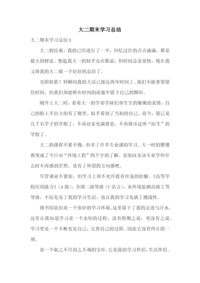 大二期末学习总结.docx