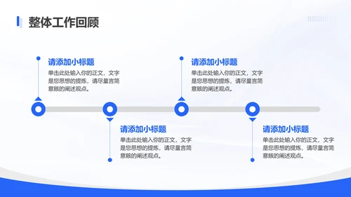 蓝色简约风员工晋升述职报告PPT