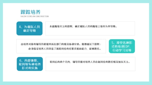 墨绿插画风人才梯队建设与人才培养模板