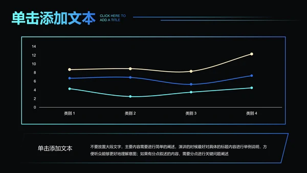 蓝色科技风渐变总结汇报通用PPT演示模板